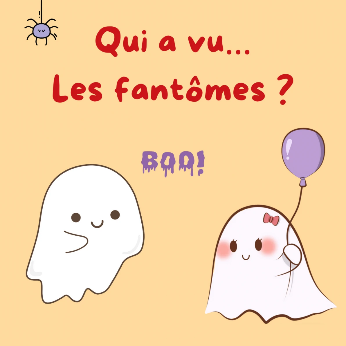 Qui a vu… les petits fantômes ?