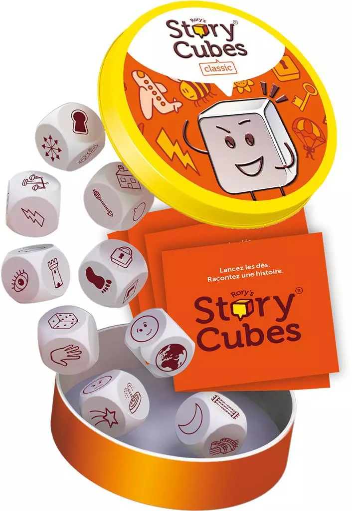 Ouvre la boîte et deviens le personnage de l'histoire ! Story Cubes